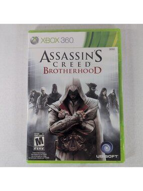 Assassin’s Creed Brotherhood Xbox 360 Brand New Factory Sealed Small Tear Crack
